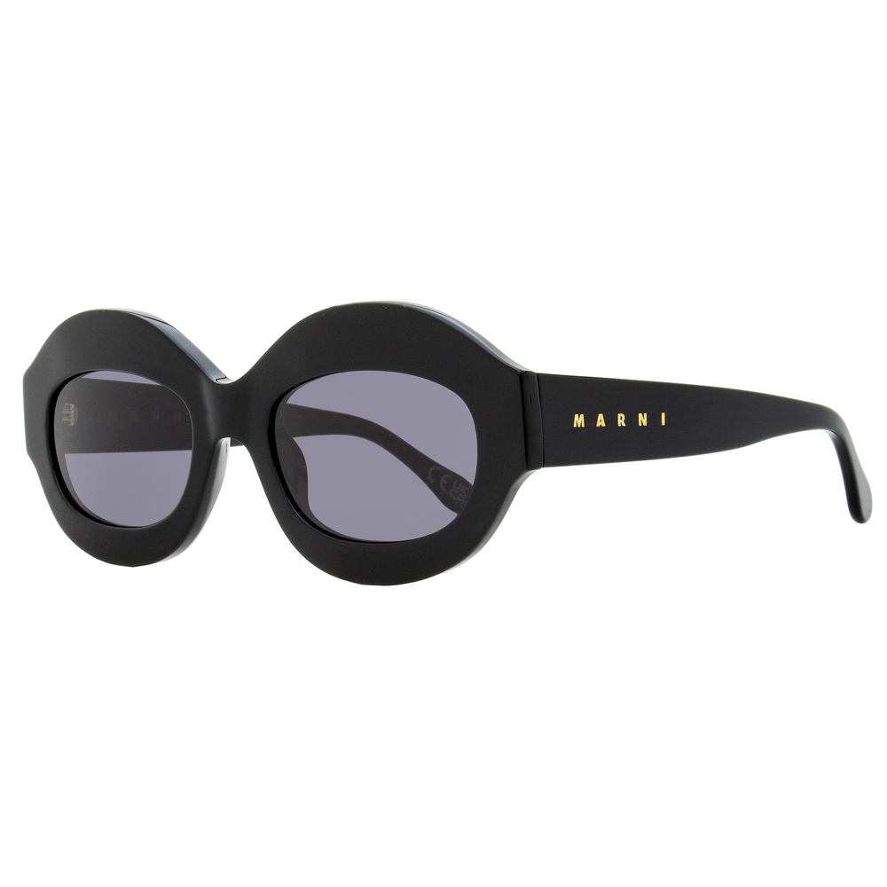 Marni Ik Kil Cenote Oval Sunglasses 4IE Black 53mm